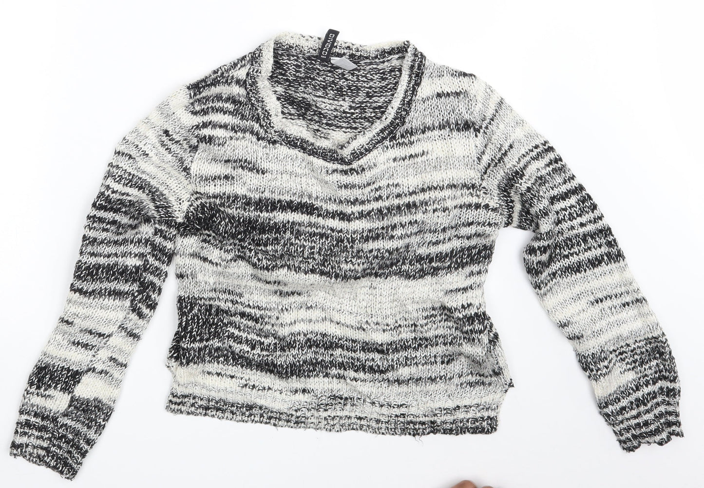 Womens UK Size XS H&M White Pullover Jumper