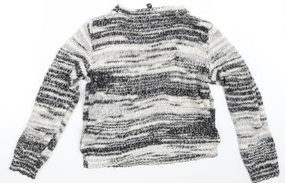 Womens UK Size XS H&M White Pullover Jumper
