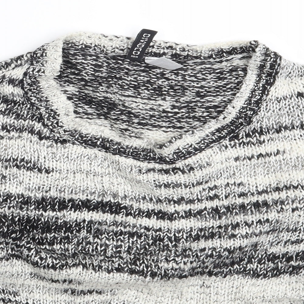 Womens UK Size XS H&M White Pullover Jumper