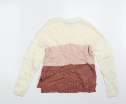New Look Girls Multicoloured Striped  Pullover Jumper Size 12-13 Years