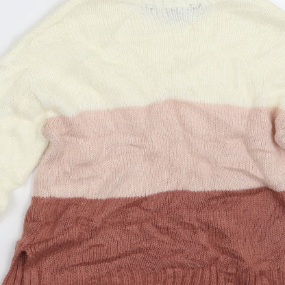 New Look Girls Multicoloured Striped  Pullover Jumper Size 12-13 Years
