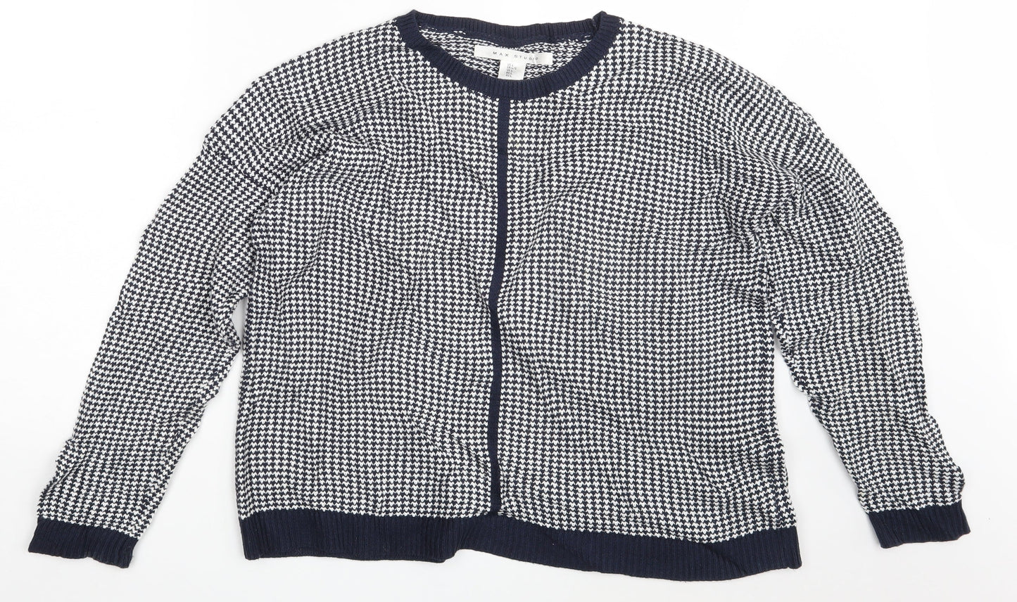 Womens UK Size L Max Studio White Pullover Jumper