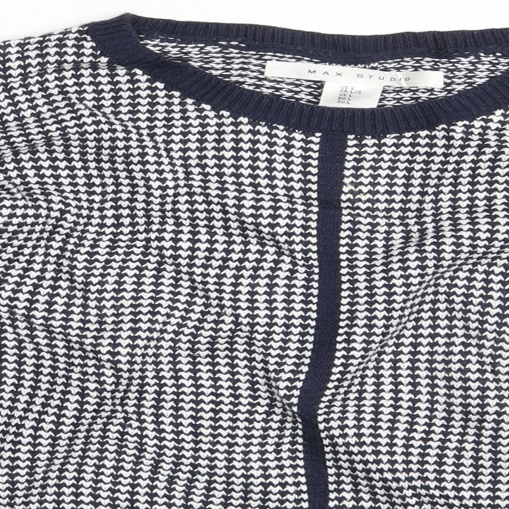 Womens UK Size L Max Studio White Pullover Jumper