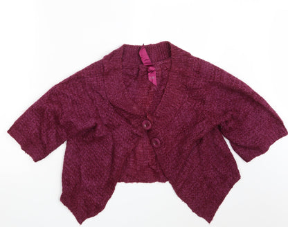 Womens UK Size 10 Evie Purple Wrap Jumper