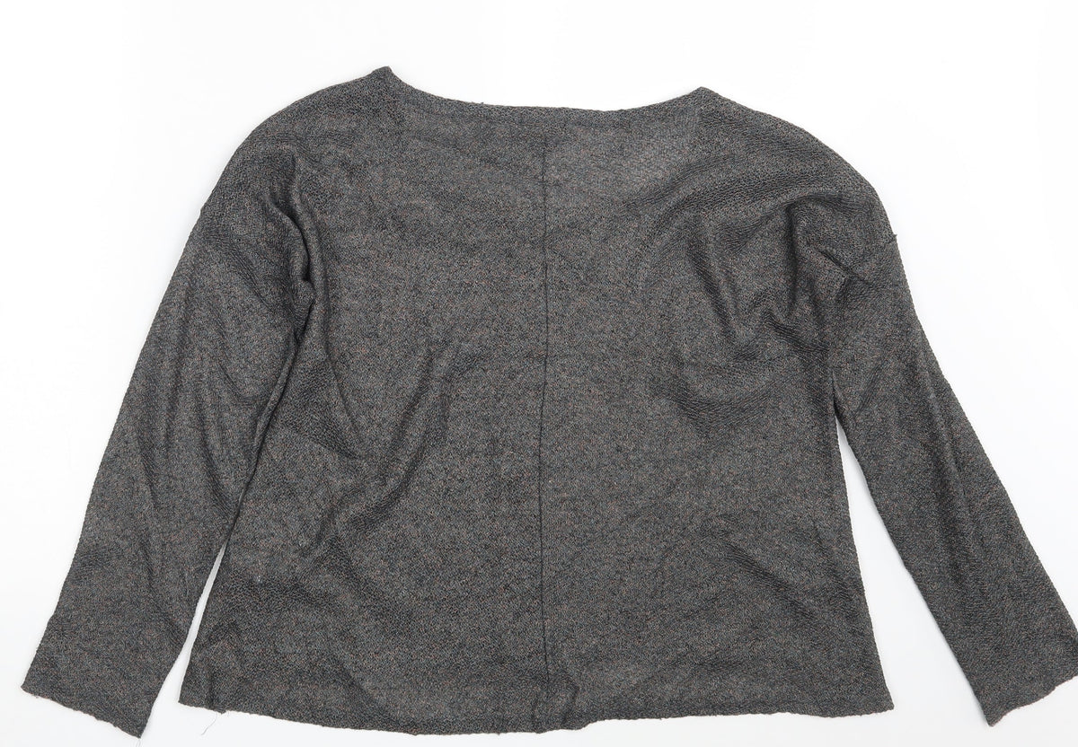 Back view of Atmosphere women’s brown pullover sweatshirt, size UK 10