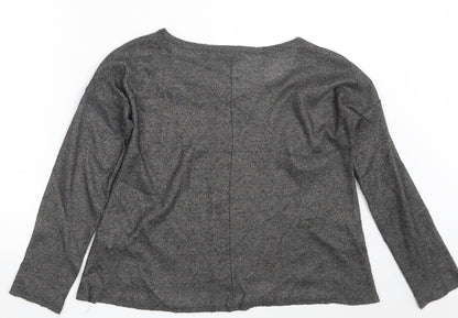Back view of Atmosphere women’s brown pullover sweatshirt, size UK 10