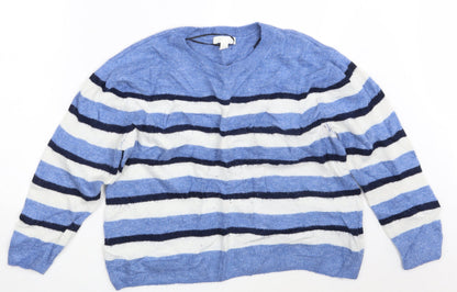 Womens UK Size M H&M Blue Pullover Jumper