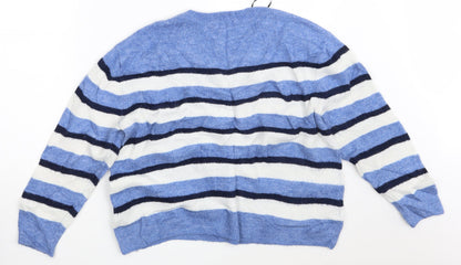 Womens UK Size M H&M Blue Pullover Jumper