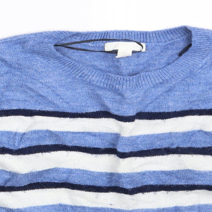 Womens UK Size M H&M Blue Pullover Jumper