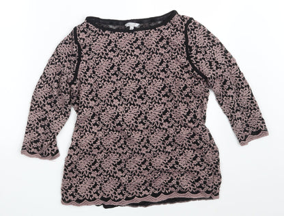 Womens UK Size 14 M&S Black Pullover Jumper