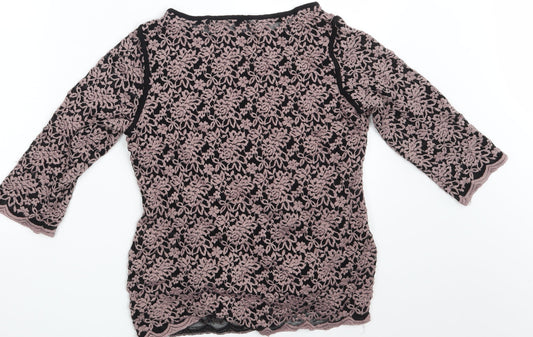 Womens UK Size 14 M&S Black Pullover Jumper