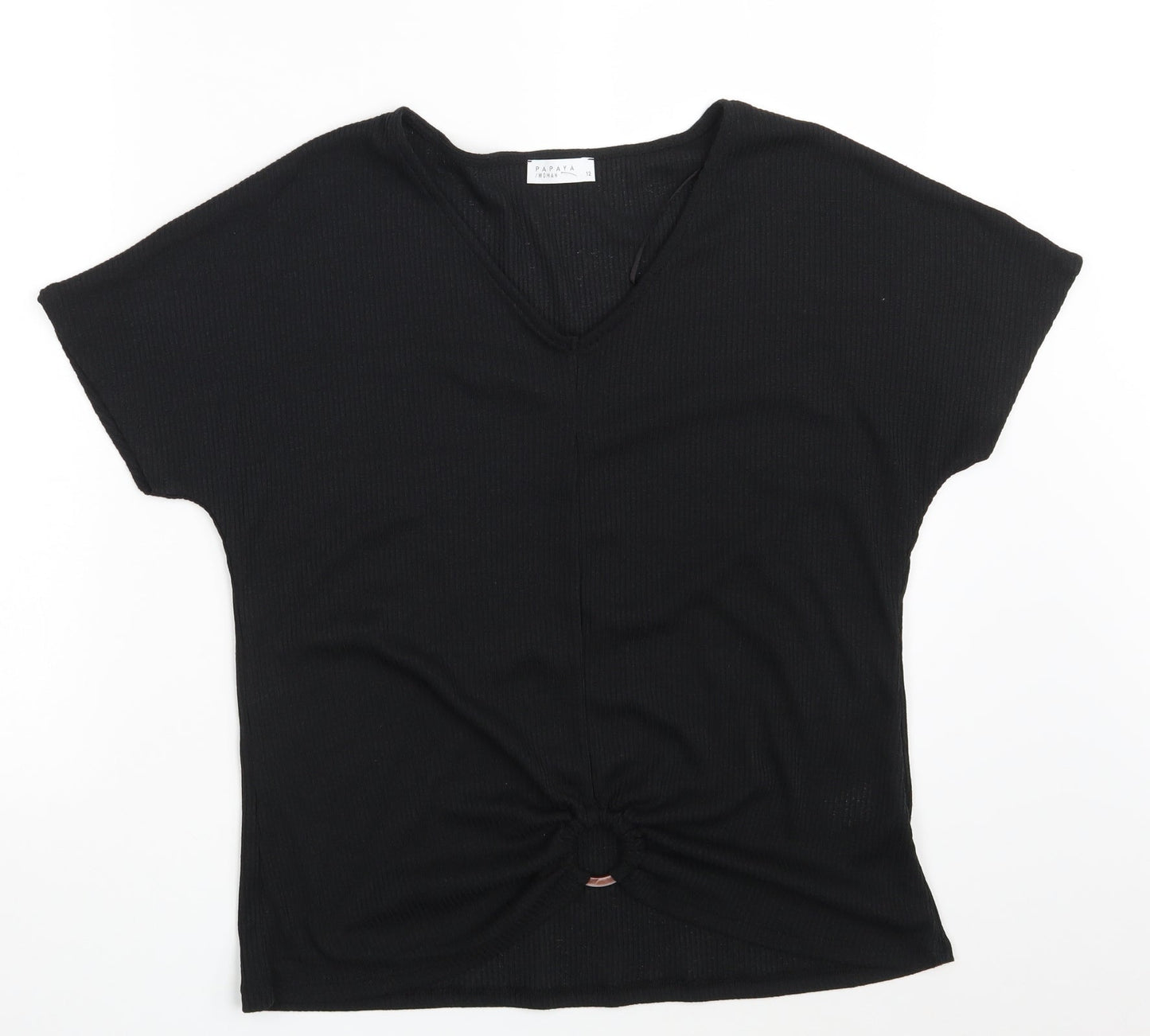 Papaya Womens Black   Pullover Sweatshirt Size 12
