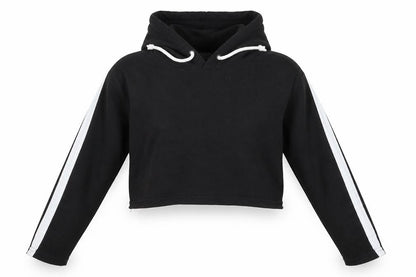 PindyDoll Womens Black   Pullover Hoodie Size 12  - Croppped
