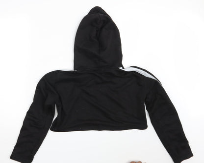 PindyDoll Womens Black   Pullover Hoodie Size 12  - Croppped