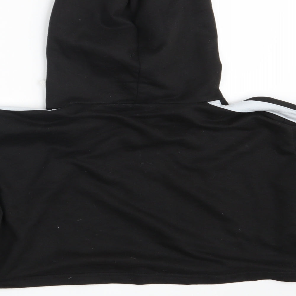 PindyDoll Womens Black   Pullover Hoodie Size 12  - Croppped