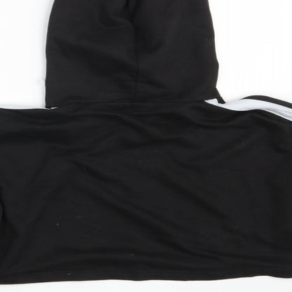 PindyDoll Womens Black   Pullover Hoodie Size 12  - Croppped