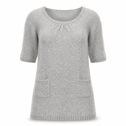 Style Butler Womens Silver   Fit & Flare  Size L
