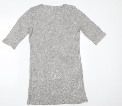 Style Butler Womens Silver   Fit & Flare  Size L