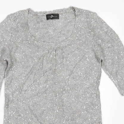 Style Butler Womens Silver   Fit & Flare  Size L
