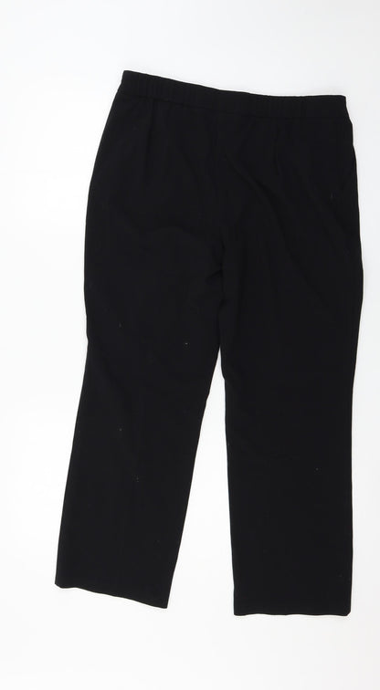 Marks and Spencer Womens Black   Trousers  Size 14 L26 in