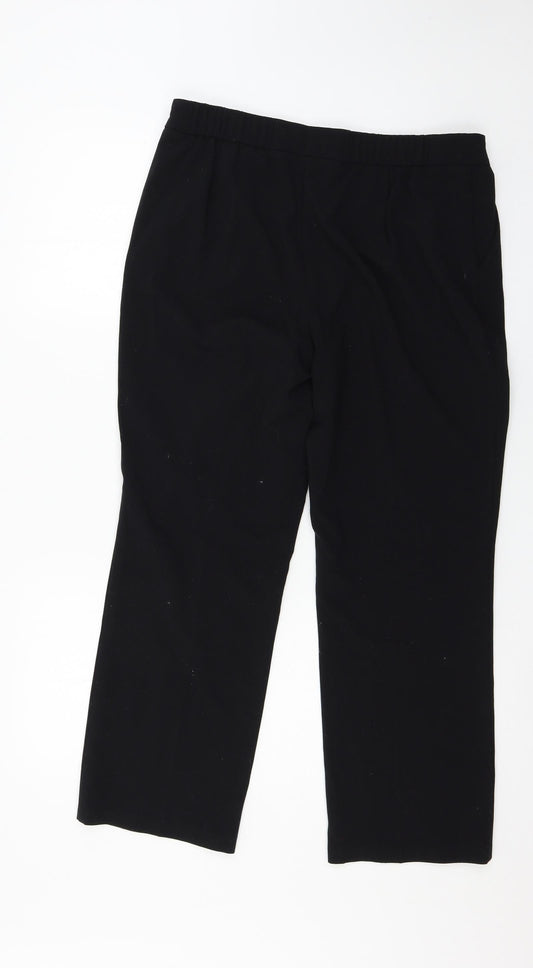 Marks and Spencer Womens Black   Trousers  Size 14 L26 in
