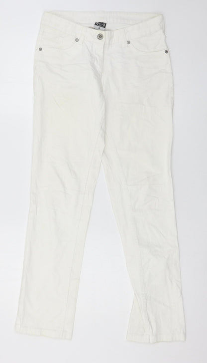 Cecila Classics Womens White  Denim Skinny Jeans Size 8 L29 in
