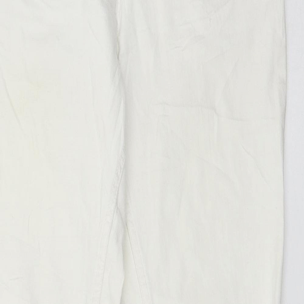 Cecila Classics Womens White  Denim Skinny Jeans Size 8 L29 in