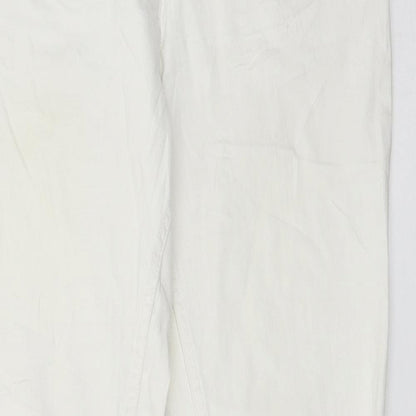 Cecila Classics Womens White  Denim Skinny Jeans Size 8 L29 in