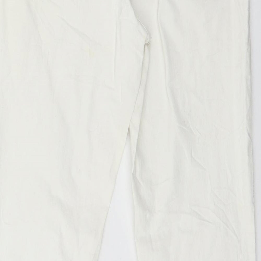 Cecila Classics Womens White  Denim Skinny Jeans Size 8 L29 in