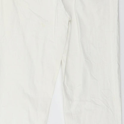 Cecila Classics Womens White  Denim Skinny Jeans Size 8 L29 in