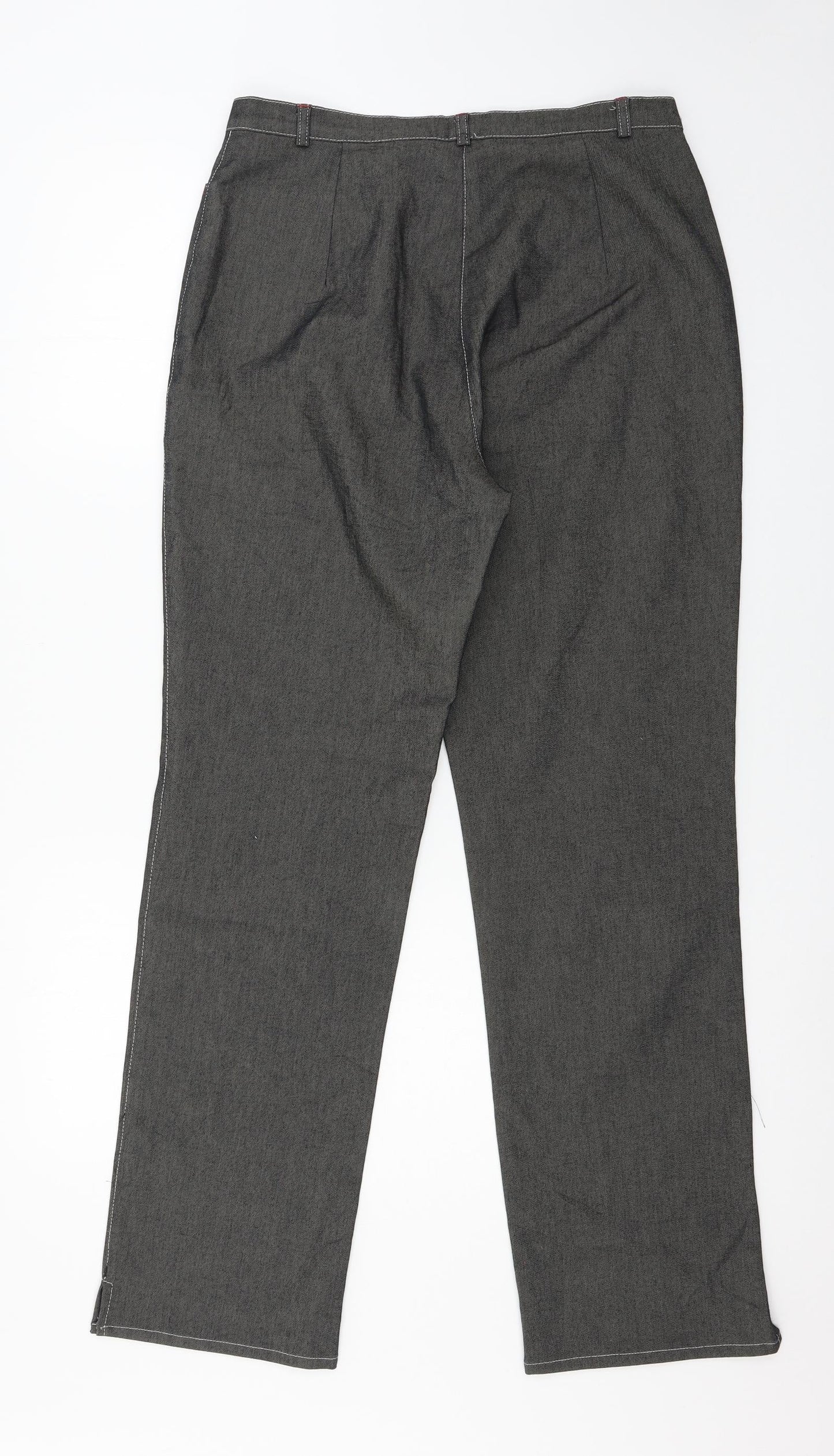 Womens UK Size 12 Preworn Regular Fit  Grey Trousers