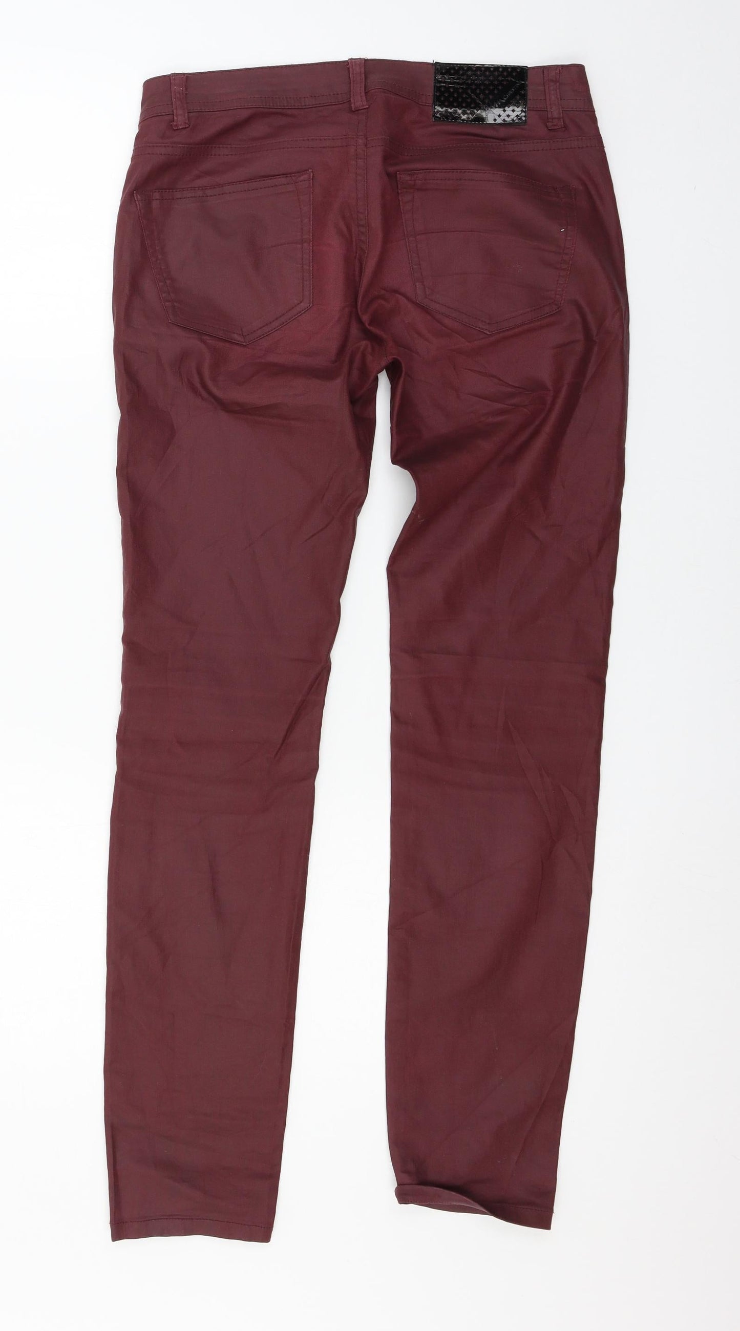 Christine Womens Purple  Denim Skinny Jeans Size 8 L30 in