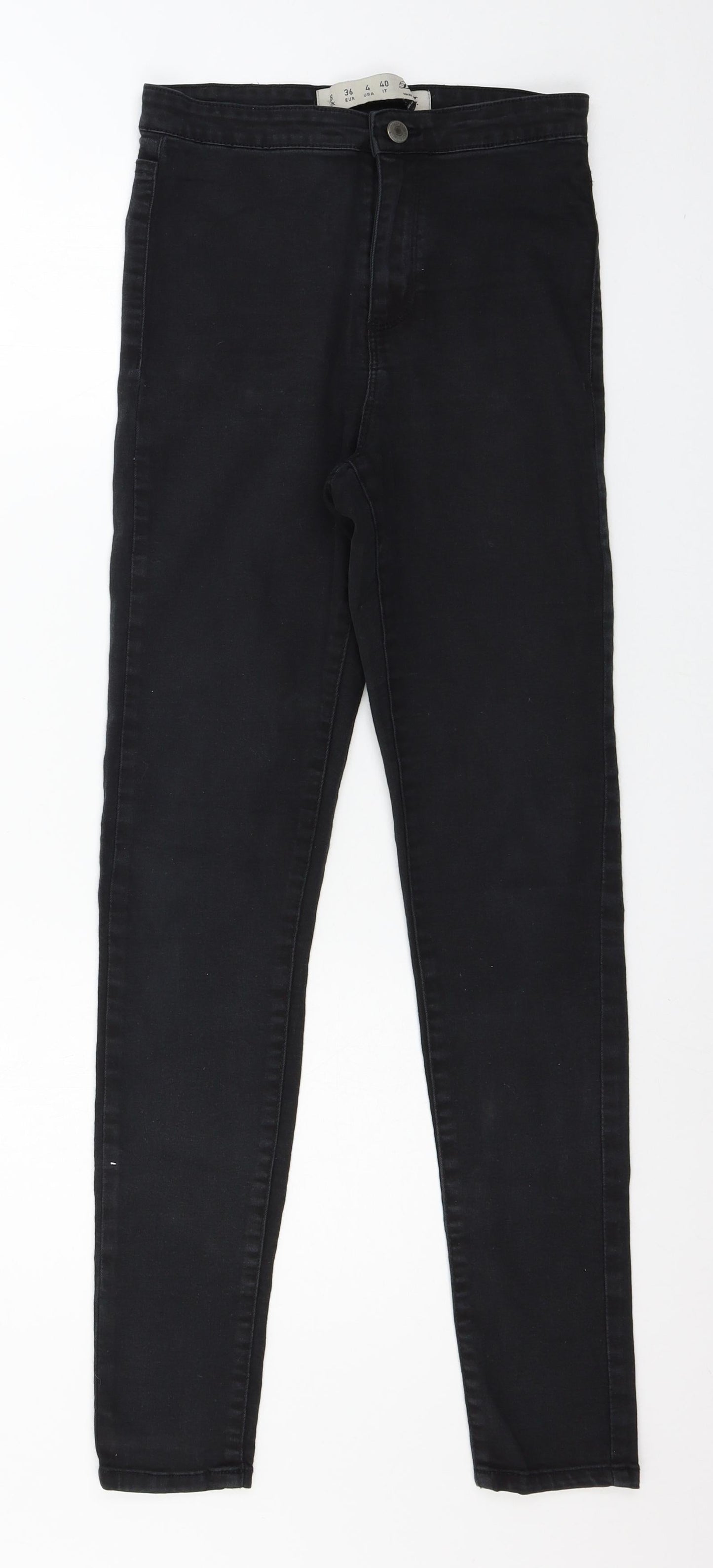 Denim & Co. Womens Black  Denim Skinny Jeans Size 8 L28 in