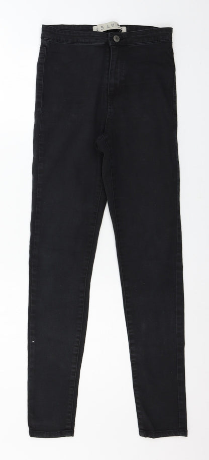 Denim & Co. Womens Black  Denim Skinny Jeans Size 8 L28 in