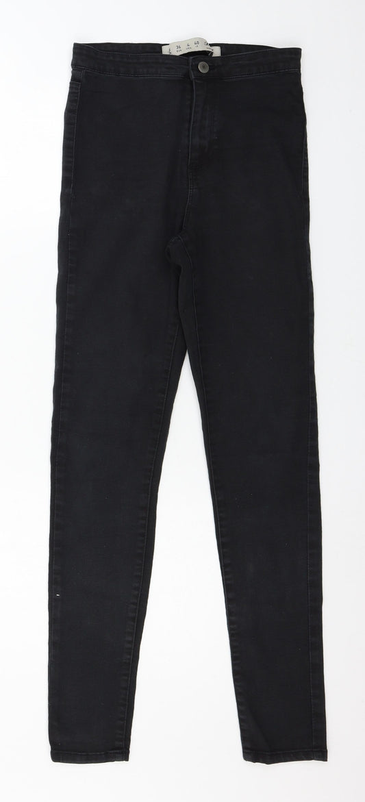 Denim & Co. Womens Black  Denim Skinny Jeans Size 8 L28 in