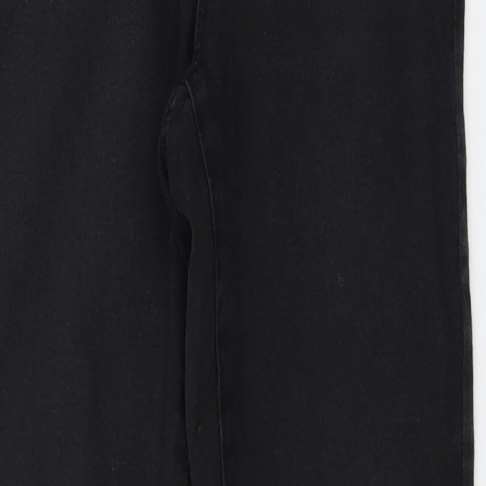 Denim & Co. Womens Black  Denim Skinny Jeans Size 8 L28 in