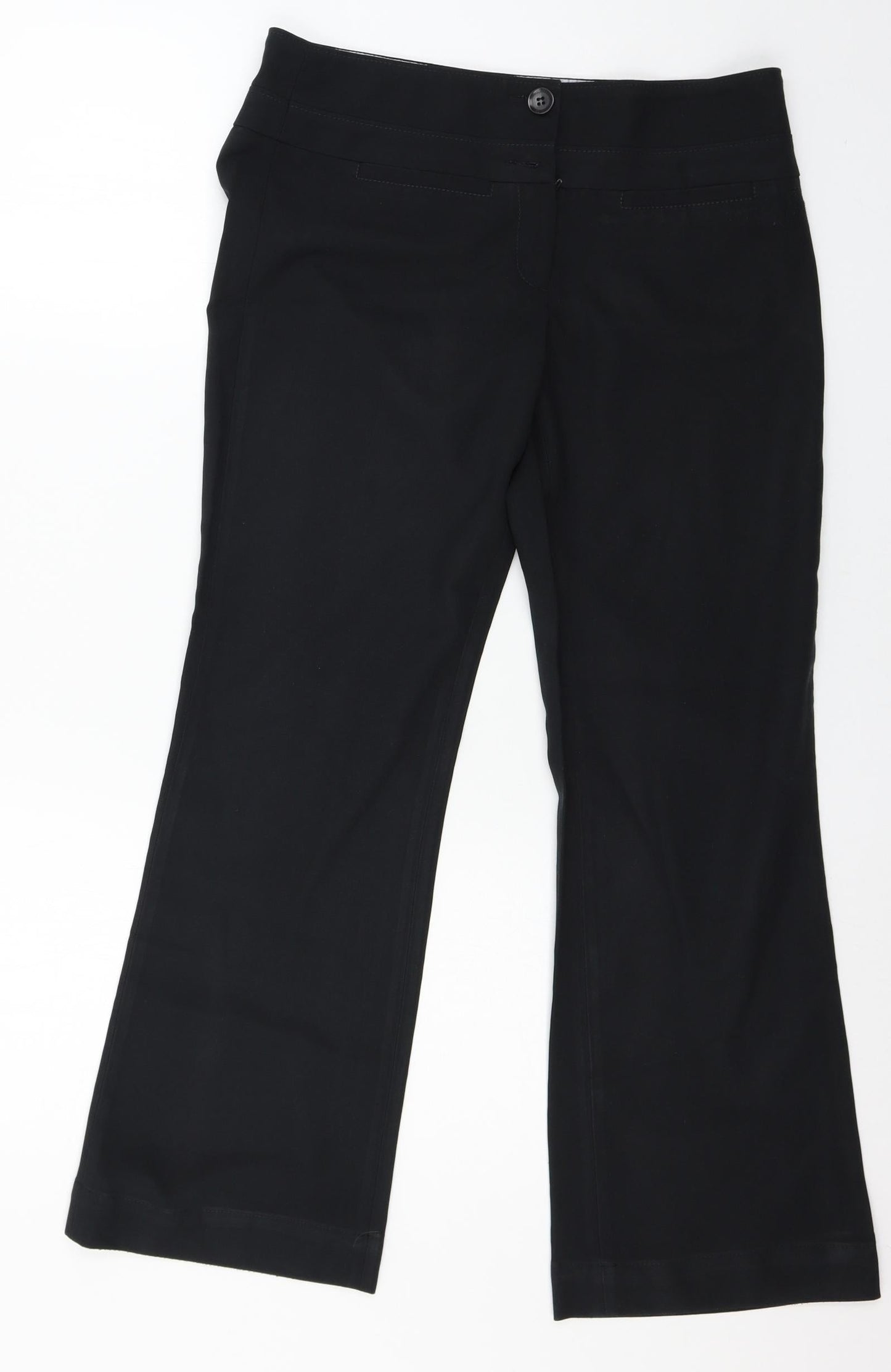 Womens UK Size 10 New Look Regular Fit  Black Trousers