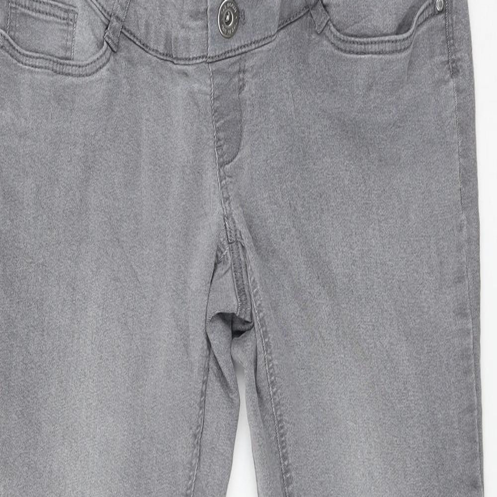 C&A Womens Grey  Denim Skinny Jeans Size 8 L27 in