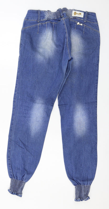 Push up Womens Blue  Denim Mom Jeans Size 34 in L30 in