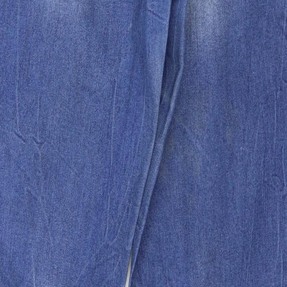 Push up Womens Blue  Denim Mom Jeans Size 34 in L30 in