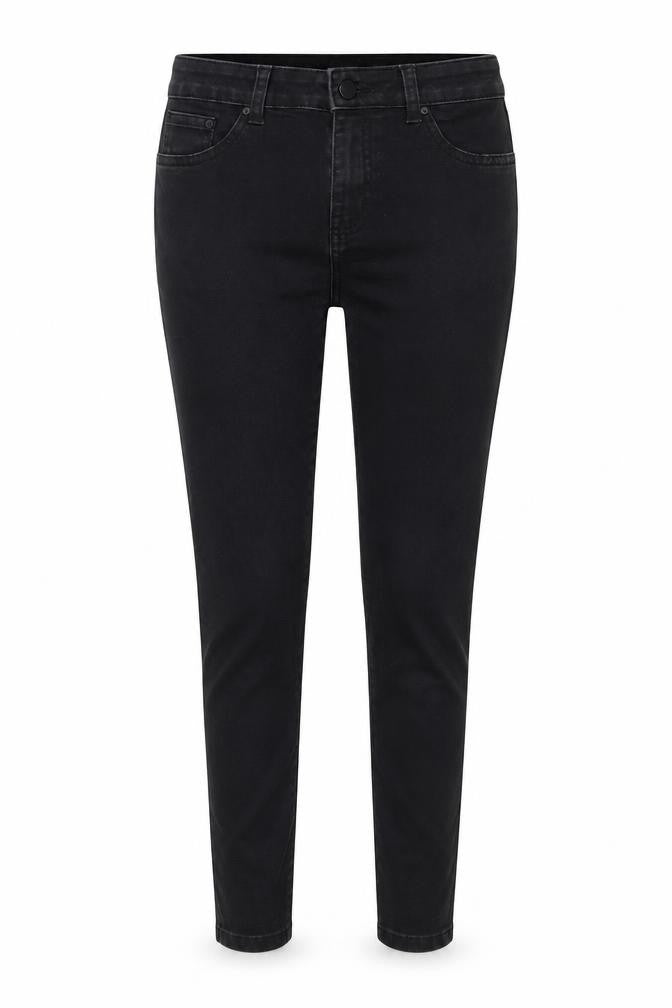 Womens UK Size 8 Denim & Co. Regular Fit Skinny Black Jeans