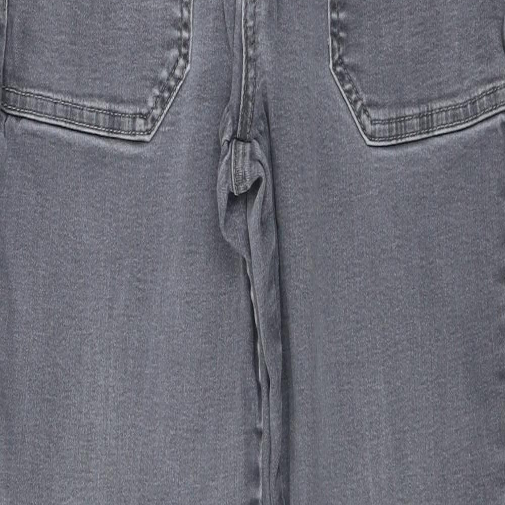Dorothy Perkins Womens Grey  Denim Skinny Jeans Size 12 L28 in