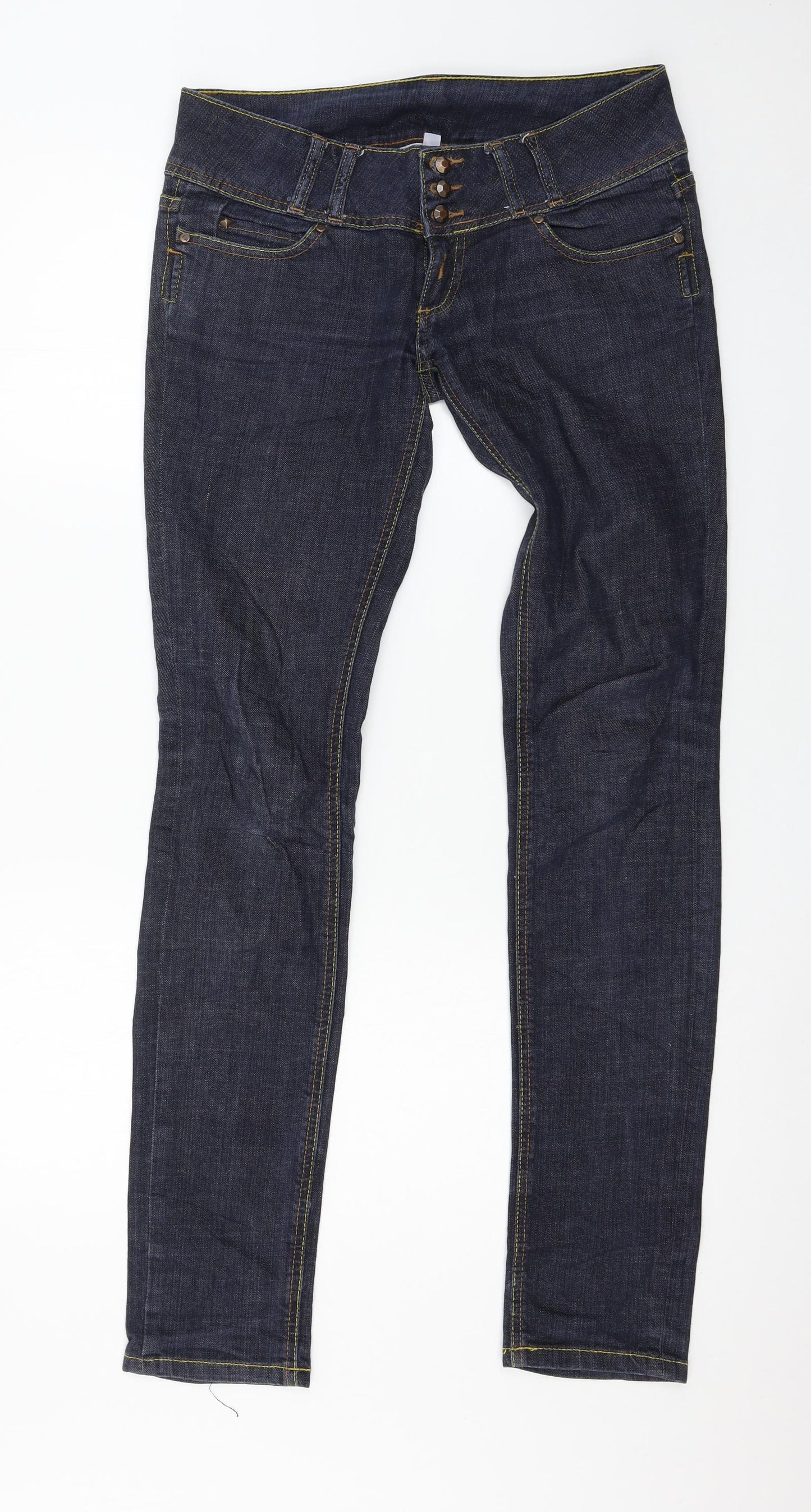 Womens UK Size 10 TALLY WEiJL Regular Fit Skinny Blue Jeans