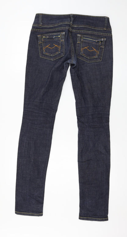 Womens UK Size 10 TALLY WEiJL Regular Fit Skinny Blue Jeans