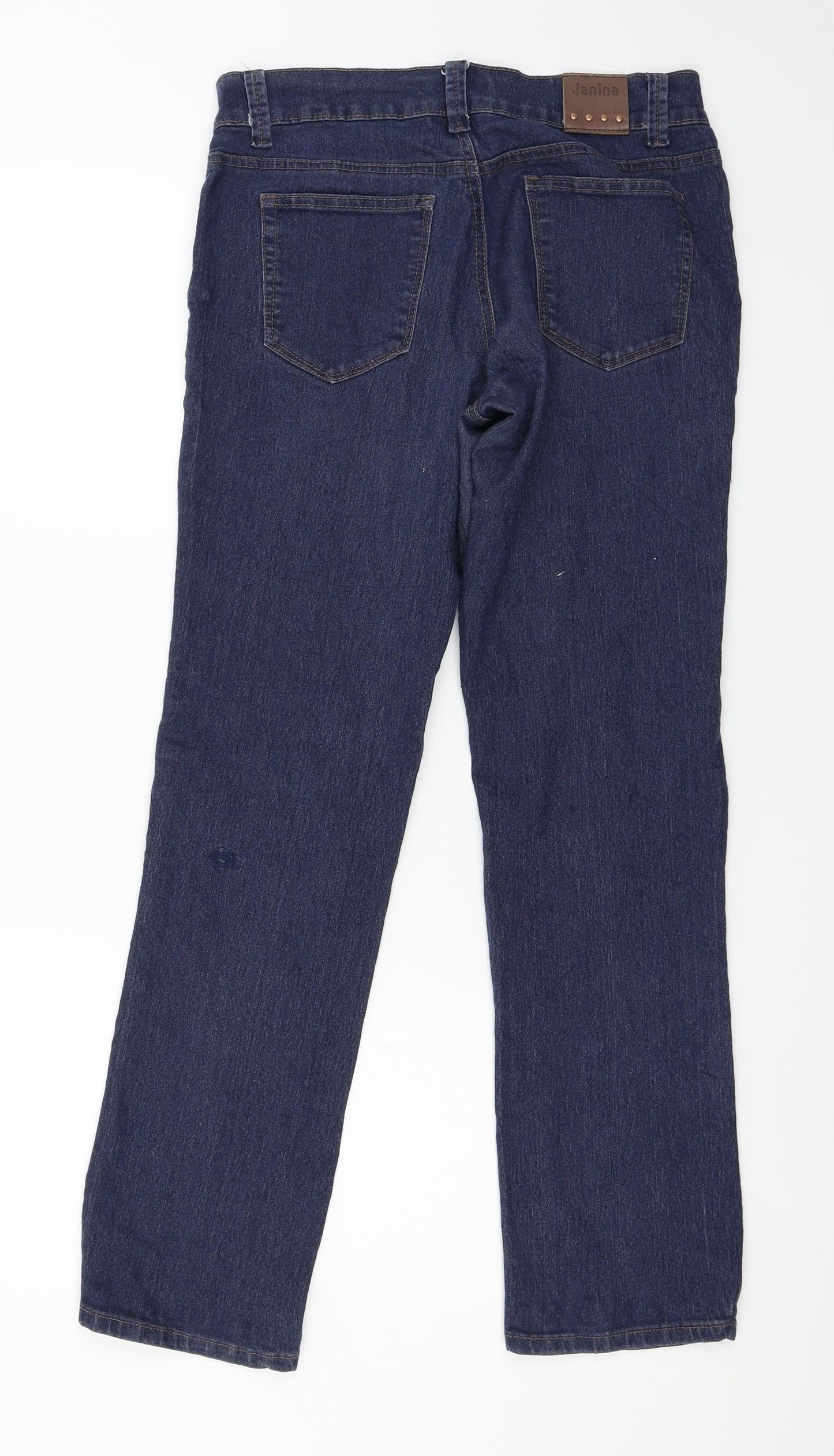 Jania Womens Blue  Denim Straight Jeans Size 8 L30 in