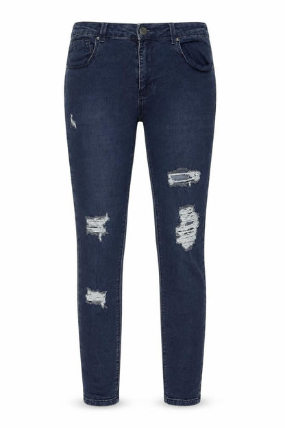 Womens UK Size 8 Simply Be Regular Fit Skinny Blue Jeans