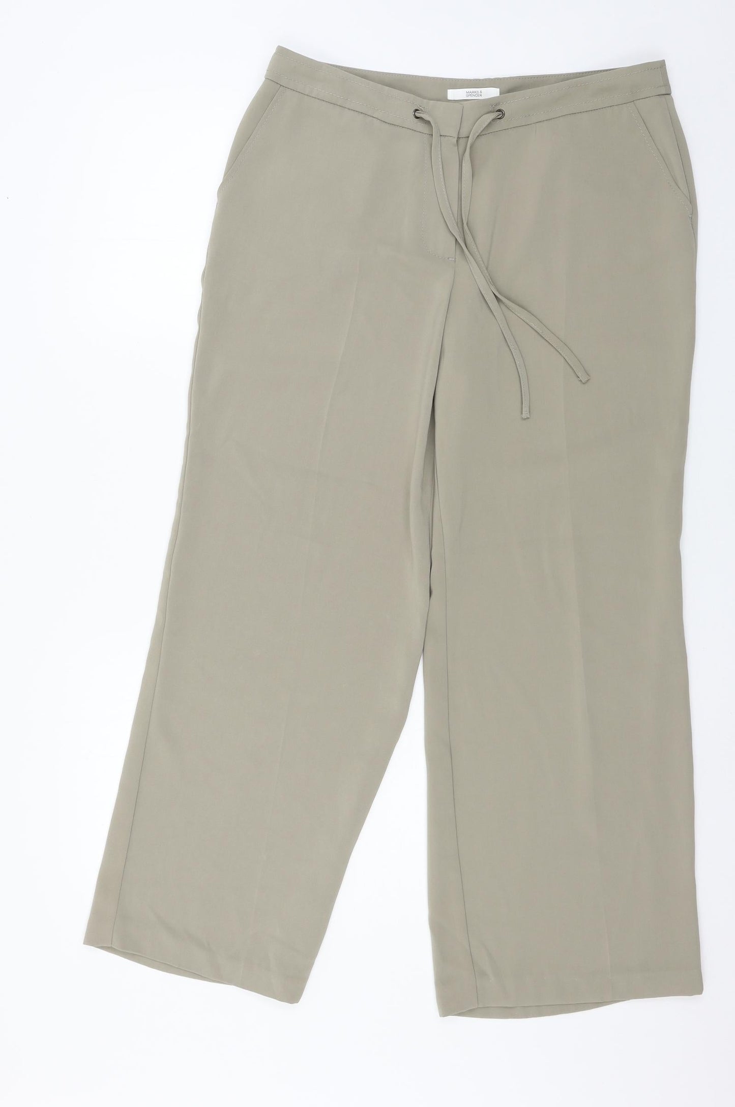 Womens UK Size 34 in Marks and Spencer Regular Fit  Grey Trousers