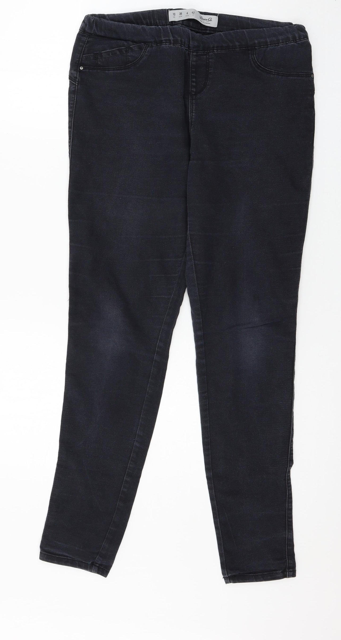 Denim & Co. Womens Blue  Denim Jegging Jeans Size 10 L29 in