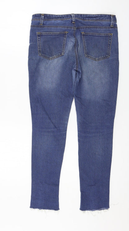 Denim & Co. Womens Blue  Denim Skinny Jeans Size 8 L26 in