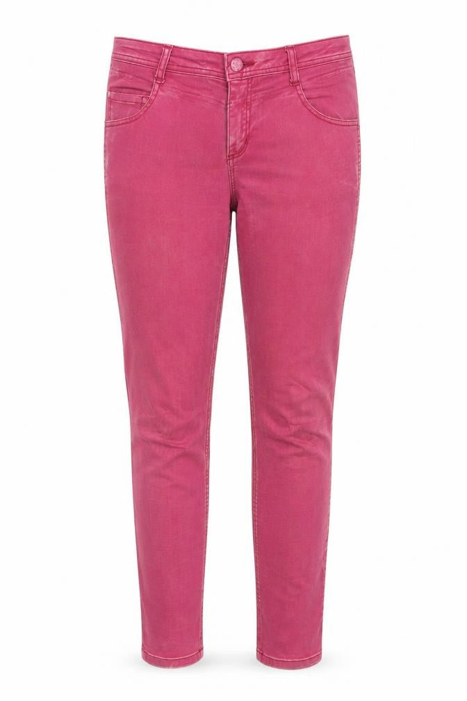 Womens UK Size 34 in Street One Regular Fit Skinny Pink Jeans